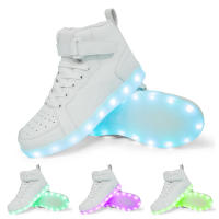 Zapatillas de tenis con luces LED para niños, zapatos de alta calidad con cargador USB, zapatillas luminosas de moda para niños - details 18
