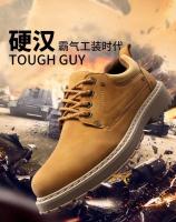 Zapatos de moda para hombre, zapatos formales de estilo inglés para hombre, botines antideslizantes, zapatos de trabajo informales impermeables para exteriores - details 2