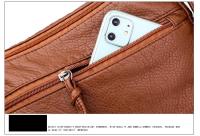 Bolso de mujer para un solo hombro,Estilo retro,Bolsos de cuero suave - details 14