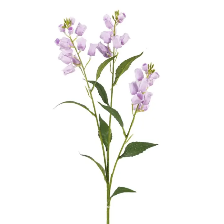 Flores artificiales realistas de Convallaria, ramas de Campanula elegantes de tacto Real, plantas falsas hechas a mano, decoración para fiesta de boda - 1