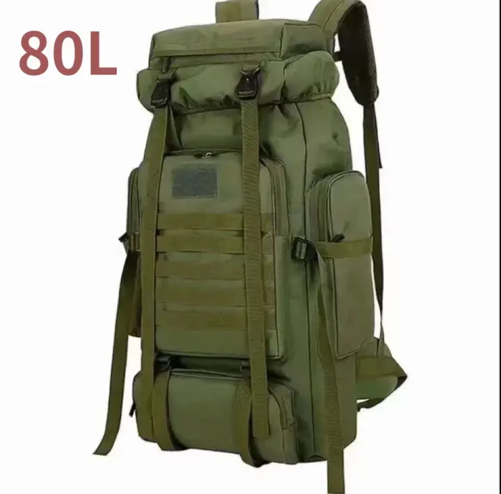 Bolsa de Montaña Grande de 80l/100l Bolsa de Escalada Táctica Ideal para Senderismo y Camping - 1