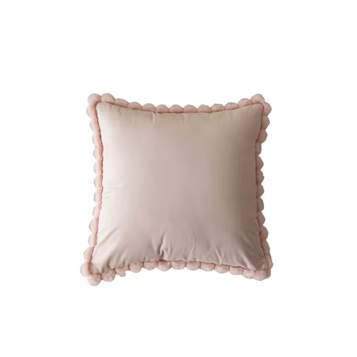 Funda de almohada de terciopelo respetuosa con la piel, funda de cojín Vintage de Color sólido, funda de cojines de pelo de conejo de 45x45cm - 1