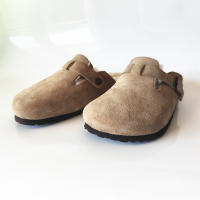Zapatos de cuero para hombre y mujer, antideslizantes, con bolsa, estilo fresco, zapatillas de playa, lana caliente. - details 8