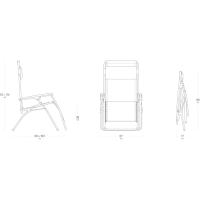 Sillón Relax, Plegable y Ajustable, RT2, Batyline, Color: Cielo, LFM4019-9711 - details 2