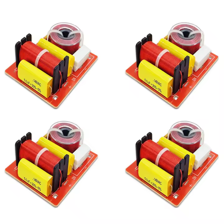 Divisor de frecuencia de placa de Audio de 2 vías para altavoz, filtros cruzados de graves agudos, 120W, HIFI, 4 unidades - 1