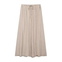 BUNO-traje de falda para mujer, Tops sin mangas con lazo y cuello en V, faldas Midi con cordón, Conjuntos Casuales de alta calle, moda - details 10