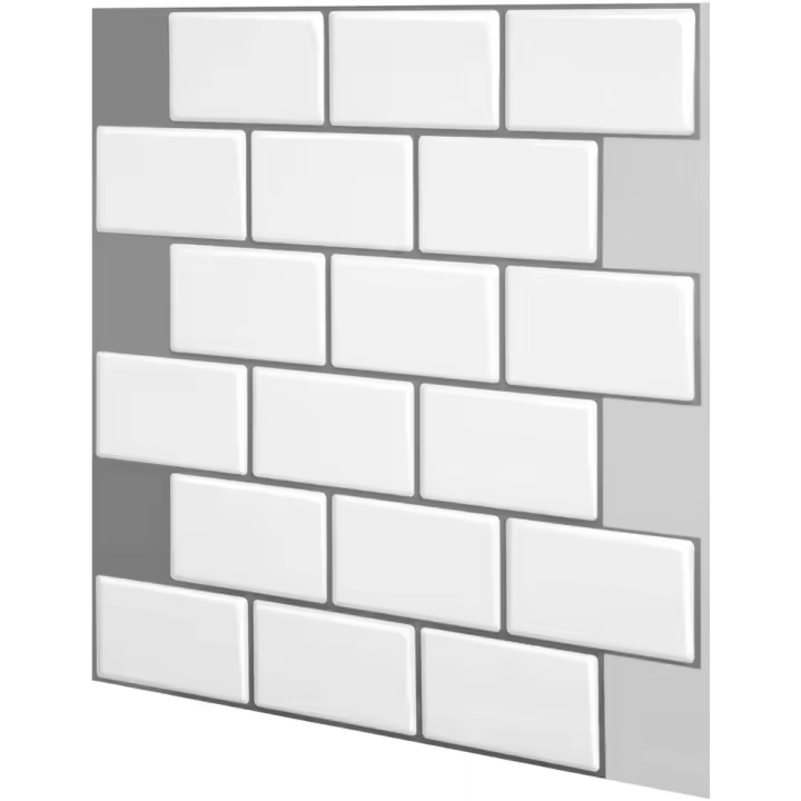 Pegatina de Pared de Azulejos  Self Adhesive New3D Decorativa para Cocina Baño Sala de Estar Mosaico de Ladrillos Método de Decoración Peel y Stick - 1