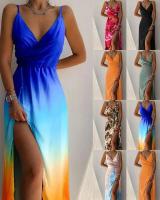 Irt largo con camisola, traje para mujer, cuello en V, sin mangas, largo hasta la rodilla perfecto - details 0