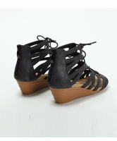 Sandalias romanas de cuña estilo étnico retro de tacón medio con boca de pez para mujer, verano 2025 - details 12