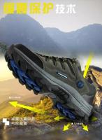 Zapatillas de deporte al aire libre para hombre, zapatos informales de cuero para montañismo, calzado grande para otoño e invierno - details 11