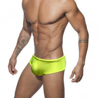 Jessborn bañadores de color sólido para hombre, bañadores pequeños de ángulo plano, pantalones cortos de cintura baja brillantes para surf en la playa, Verano - details 4