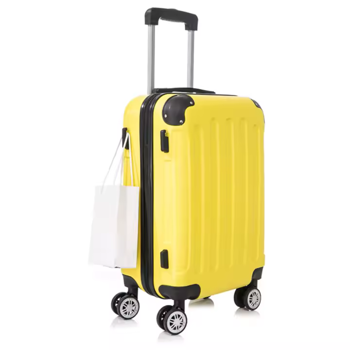 Maleta Cabina Mano ABS 55x40x20cm (40L)- 20 Pulgadas - Wizzair Ryanair Vueling Iberia - NegroAzulRosaDoradoPlateadoAmarilloRojoRosaPaloTurquesaVerdeMentaMorada - 1