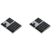 Teclado numérico inalámbrico Bluetooth, almohadilla delgada portátil para ordenador portátil, Mac,PC, escritorio, 35 teclas, 2 uds. - details 0