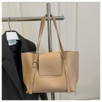 2 unids/set de bolsos de mano versátiles para mujer, bolso de mano de gran capacidad de cuero Pu, bolso de hombro Simple de color sólido - details 20