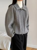 Suéter De Mujer, suéteres De invierno para Mujer, cárdigan Traf, tejido grande para Mujer, Ropa De abrigo De punto holgada De manga larga, Ropa De Mujer - details 8