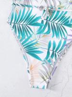 Vigoashely Sexy con cuello en V profundo para mujer, de una pieza con cinturón hueco cruzado y diseño sin espalda, Monokini, traje de baño de verano 2025 - details 5