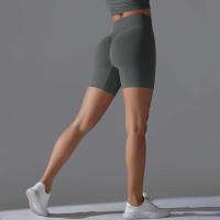 Deportes sin costuras para mujer, ciclismo, trotar, Fiess, cintura alta, Push Up, pantalones cortos de gimnasio, mallas, ropa de Yoga - details 46