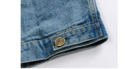 Chaleco de Denim de Algodón para Hombres Primavera-Verano Moda Callejera Retro con Tirantes, Sin Mangas, Tejido de Máquina - details 10