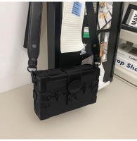 Versión coreana personalizada de estilo extranjero bolso de caja de cómic bidimensional bandolera de hombro calle unisex coreano de moda versátil - details 39
