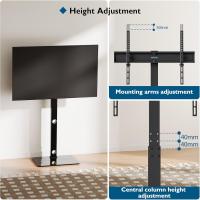 Soporte TV Pie para Pantallas de 30-70 Pulgadas de Curvos Planos Plasma OLED LCD LED hasta 40 kg, Soporte Suelo TV Altura Ajustable, VESA Máx 600x400 mm - details 1