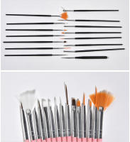 Set de Pinceles de Arte para Uñas KADS 15PCS Manicura Pedicura Diseño Suave con Cerdas de Nylon Adecuado para Pinturas Finas y Dibujos Líneas - details 3