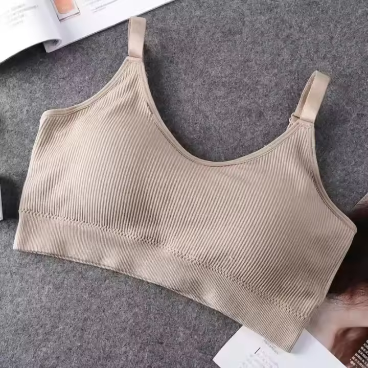 Sujetador sin costuras de copa completa para mujer, Bralette transpirable sin aros, cómodo para dormir, correr, Fitness, Top deportivo de alta calidad - 1