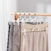 Perchas de plástico con Clips para el hogar y el apartamento, perchas de 5 piezas para ropa de armario, adecuadas para uso doméstico - details 7