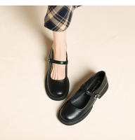 Nuevo Four Seasons Commuter francés boca ligera plataforma tacón zapatos de las mujeres británico pequeño zapatos de cuero - details 15