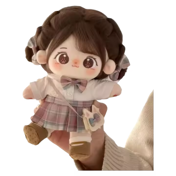 Muñeca De Algodón Kawaii De 20cm Anime Muñeca De Peluche Personalizable Figura Miaomiao Vestimenta Y Accesorios Regalos Para Adolescentes Y Adultos - 1