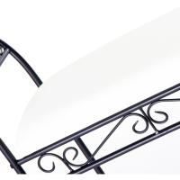 Banqueta pie de Cama de Metal Blanca de 64x68x30 cm - details 20