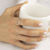 Anillo de acero inoxidable para mujer, joyería de lujo, anillo de Estado de Ángel - details 13