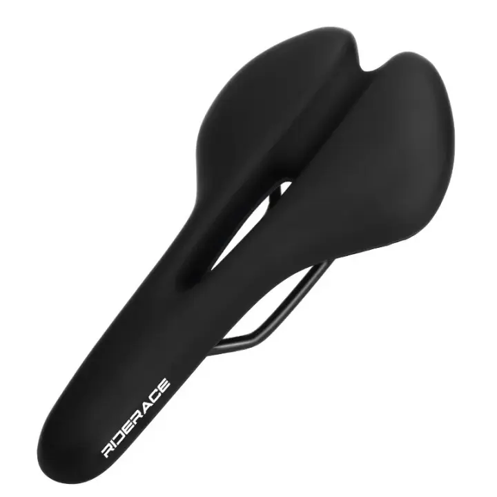 Asiento de Bicicleta RIDERACE para Hombres y Mujeres Cuero PU Suave y Cómodo Amortiguante para Montaña y Carretera - 1