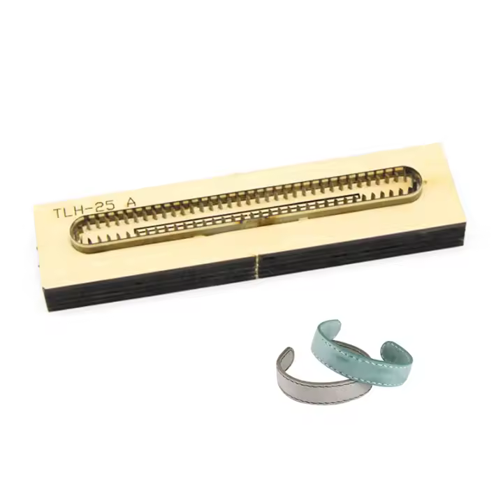 Cuchillo de corte de diseño de pulsera de cuero DIY herramienta de perforación de metal patrón de 175mm para manualidades en casa - 1