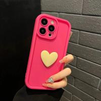 Funda de silicona con corazón de amor en 3D para iPhone, carcasa trasera de caramelo a prueba de golpes para iPhone 16, 15, 13, 12, 11, 14 Pro Max, X, XR, XS, 16 Plus - details 11