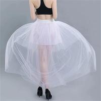 2025 Hi-Lo falda tutú gótica Punk tul suave cintura elástica red de malla alta y baja disfraz de Halloween Cosplay Maxi vestido de mujer - details 8