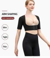 Camiseta sin mangas de manga corta para mujer, moldeador de parte superior del brazo, postquirúrgico, mangas de compresión más delgadas, Corrector de postura, Tops, ropa moldeadora - details 9