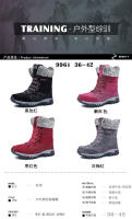 Algodón para el invierno del norte, botas de nieve cálidas y de suela gruesa con forro polar añadido, zapatos altos de cuero para mujer en tallas 35-42 - details 3