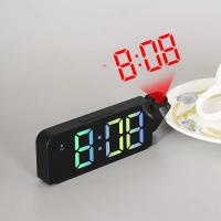 Reloj Despertador de Proyección Digital Rotativo Modo Nocturno Reloj de Pared LED Electrónico para Dormitorio 12H/24H - details 8
