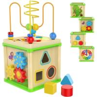 Juguetes Montessori para niño y niña de 1 año, Cubo de actividades de madera, regalo para niña de 1 año, juguetes educativos - details 0