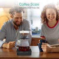 ORIA Báscula Digital de Café, Báscula de Cocina Recargable,3Kg/0,1g con Pantalla LED Grande, Temporizador, Resistente al Agua, Tara, g/oz/ml, Báscula Multifuncional de Precisión para Hogar, Hornear - details 2