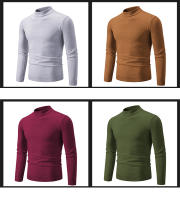 Suéter Casual de Hombre Primavera Moda Básica Sólida Cuello Mock Ajustado Comodidad Tejido de Otoño para Mujeres Material Exterior Viscosa - details 8