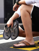 Chanclas para hombre, duraderas, antideslizantes, de suela gruesa, sandalias de playa de verano para exteriores, a la moda. - details 4