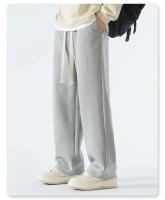 Pantalones Casuales para Hombres Pierna Ancha, Recto, Algodón 65% Pantalones de Sudor para Exteriores de Alta Calidad y Suavidad - details 4
