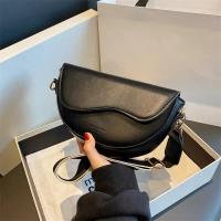 Bolso de Mano con Tapa Abatible de Color Sólido Bolso Ancho para Hombro con Correa para Mujer - details 2