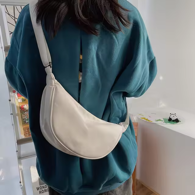 Bolsa de Viaje de Gran Capacidad con Cinturón de Luna Mediana y Rinestones de Calle Diaria - 1
