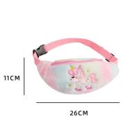 Piñonera de felpa de unicornio para niños, bolsos cruzados de princesa pequeña, dibujos animados para jardín de infantes, bols - details 0