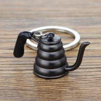 Llavero de Metal 3D creativo con forma de cafetera, Mini llavero con mango de café, llavero creativo con forma de jarra Moka, colgante pequeño - details 10