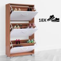 Mueble para 18 Pares Organizador Zapatos 3 Puertas Compacto 115x61x24cm - details 13