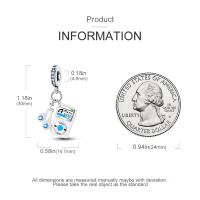 Figura colgante de auriculares de Plata de Ley 925 con cuentas vivas compatibles con pulsera Original Pandora, abalorios, regalo de joyería para mujer - details 3