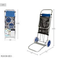 Carrito Plegable Multifuncional para Playa y Camping color azul - details 2